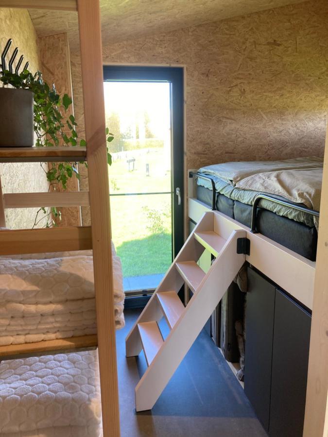 Bij De Genieterij Luxe Tiny Houses Koudum ภายนอก รูปภาพ